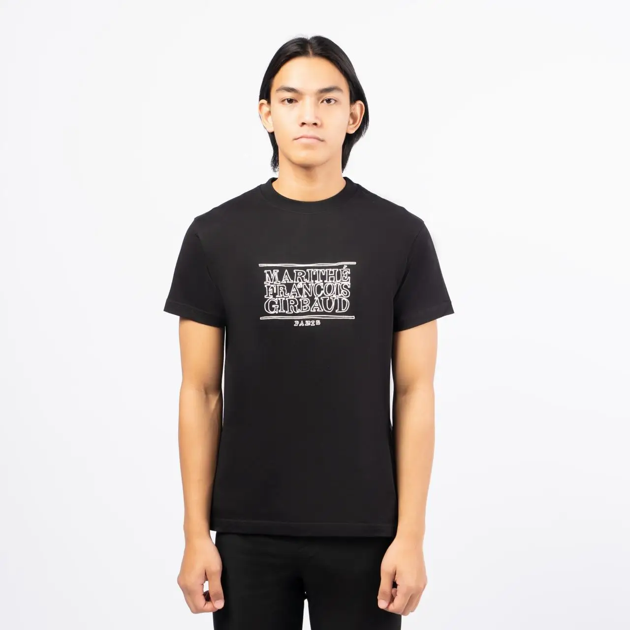Marithé François Girbaud Doodle Classic Logo T-Shirt Black