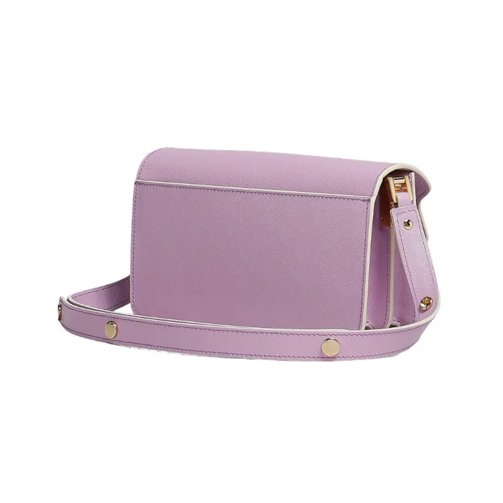 Marni East/West Trunk Shoulder Bag Saffiano Leather Light