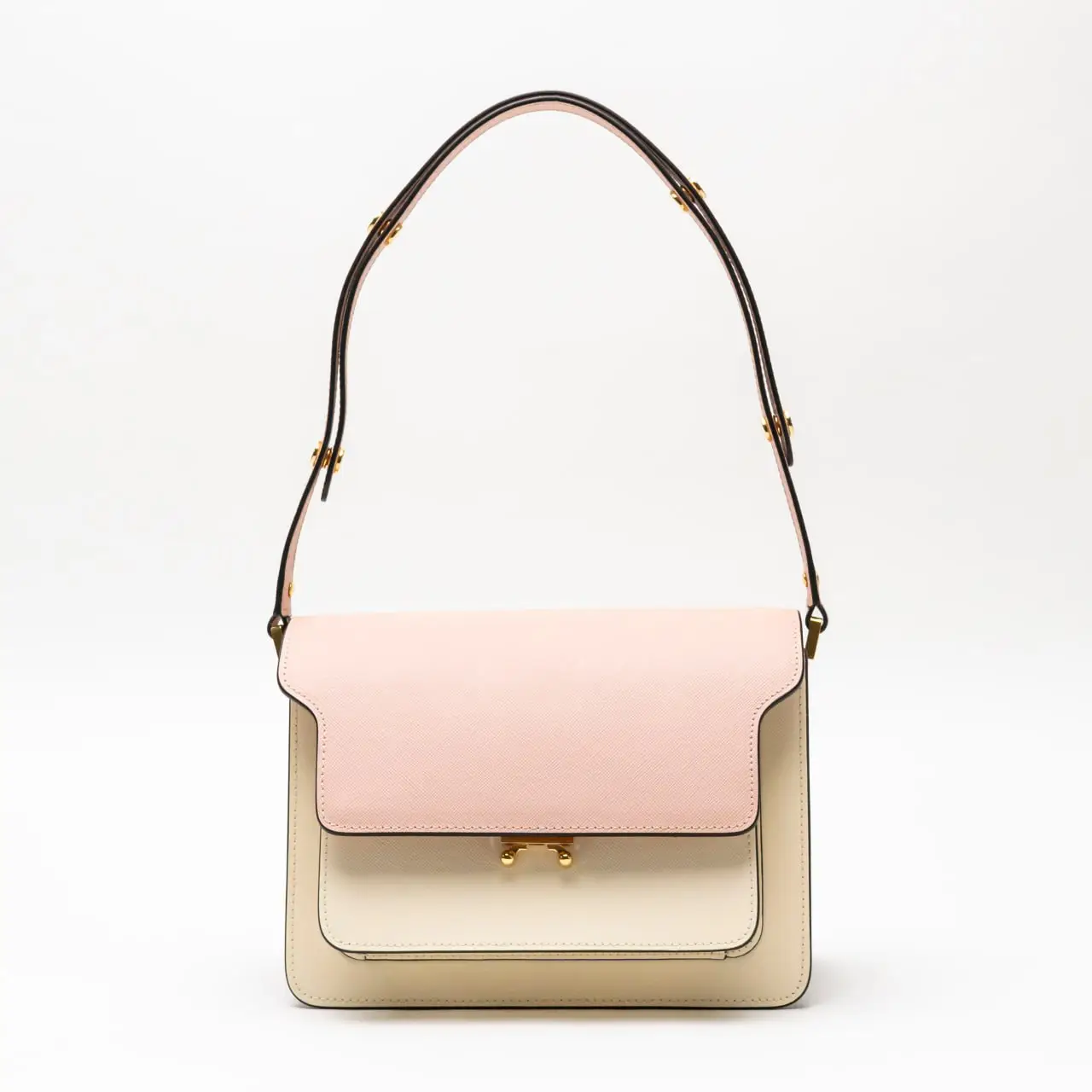 Marni Trunk Midi Shoulder Bag Camellia/Talco – voilà.id