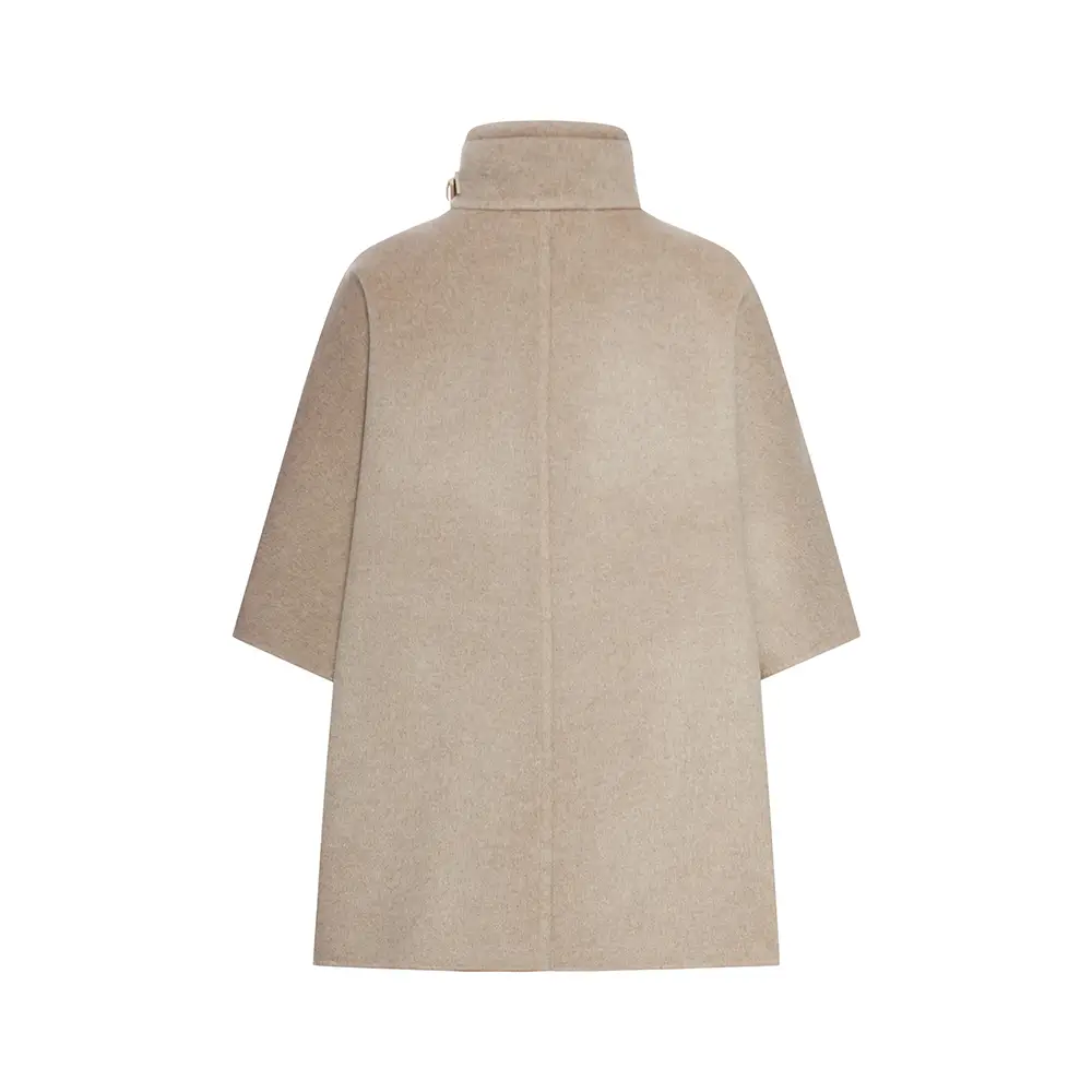 Max Mara Derrik Handsewn Cashmere Cape Beige – voilà.id