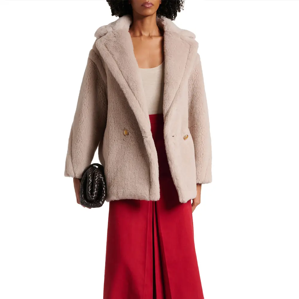 Max Mara Cuba Alpaca Wool Coat Sand – voilà.id
