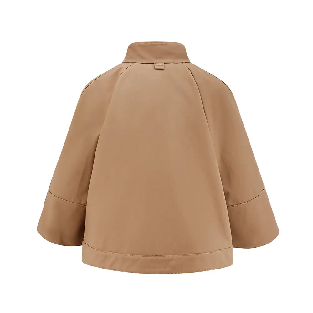 ポンチョ・ケープ Max Mara Fulcro Cotton Cape Fulcro Cropped Water-repellent Gabardine Cloak in Colonial – ZOË