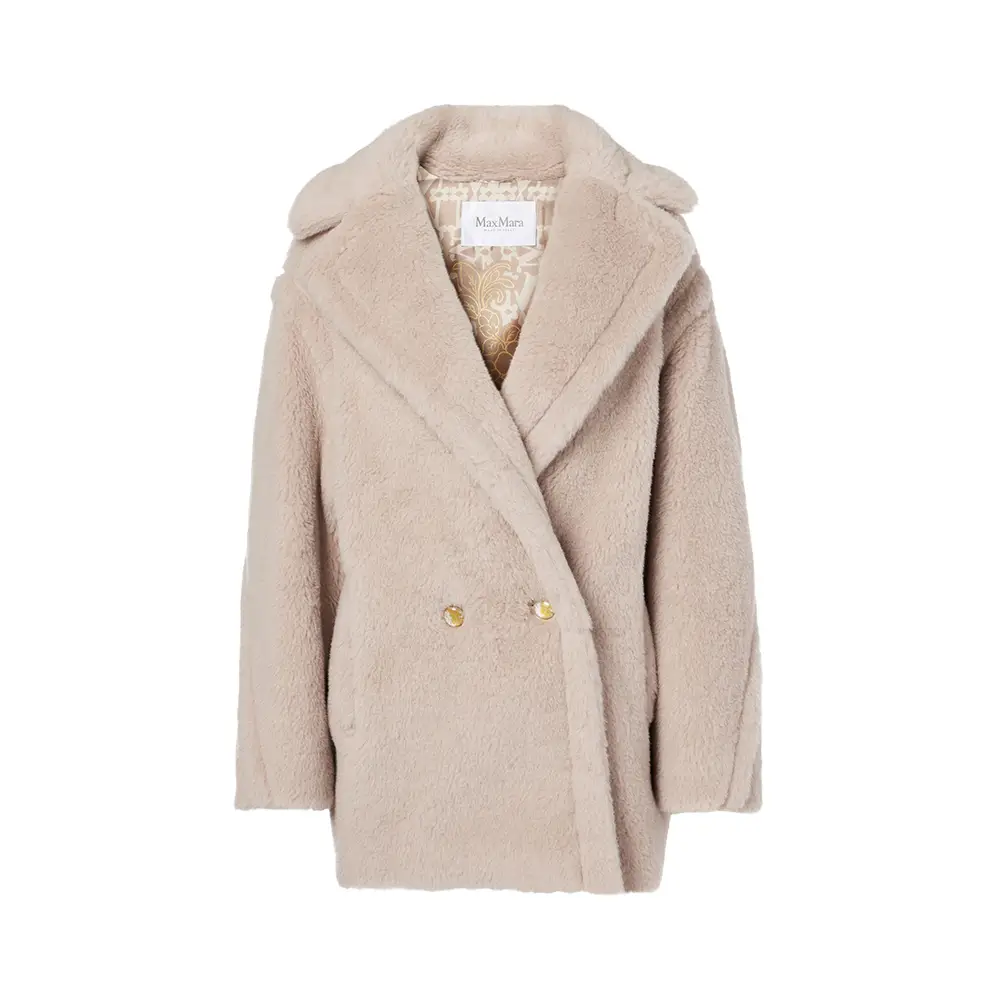 Max Mara Cuba Alpaca Wool Coat Sand – voilà.id