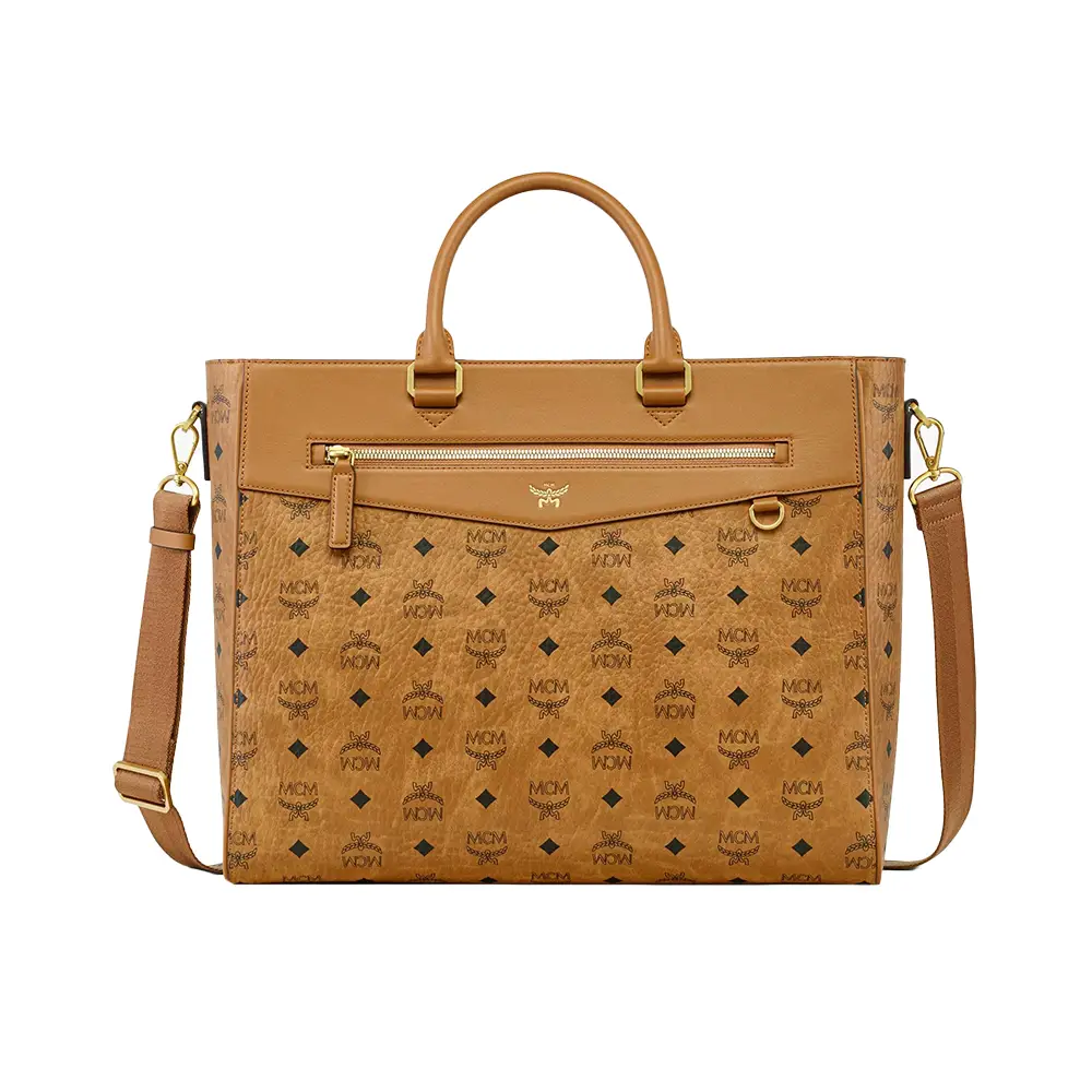MCM München Small Tote in Visetos Black – voilà.id