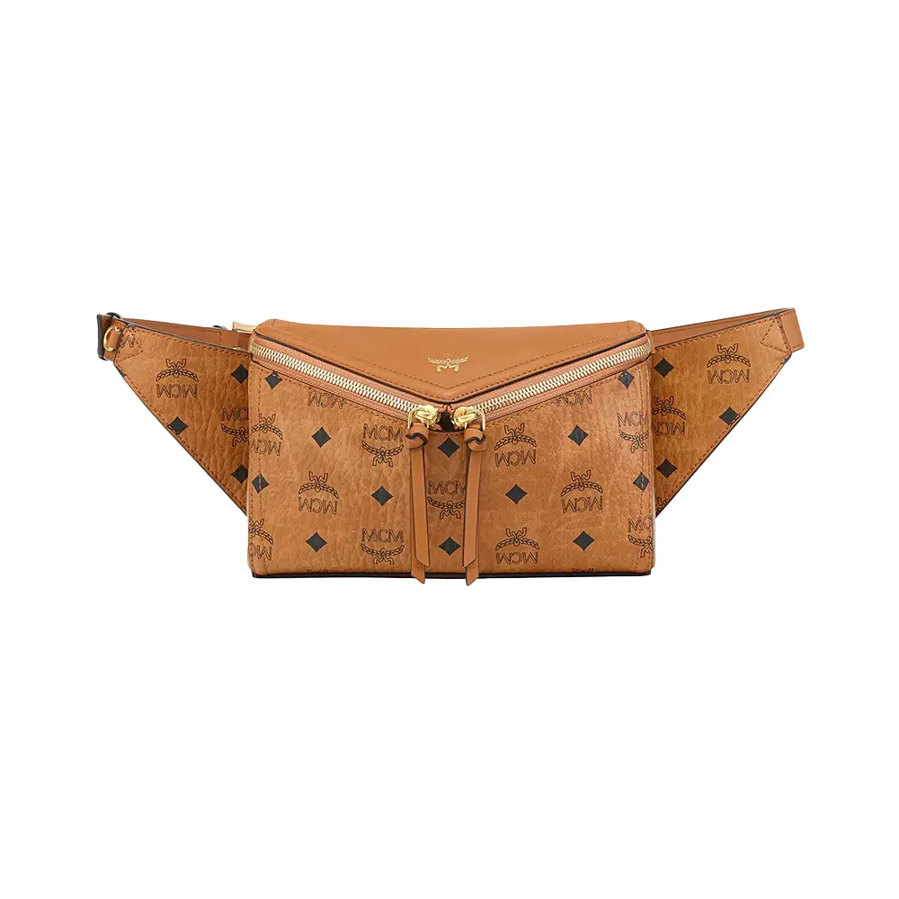 【CELINE】セリーヌ LARGE ZIPPED BELT COTTON BAG Celine Large Zipped Belt Bag Trekking Logo Print Khaki