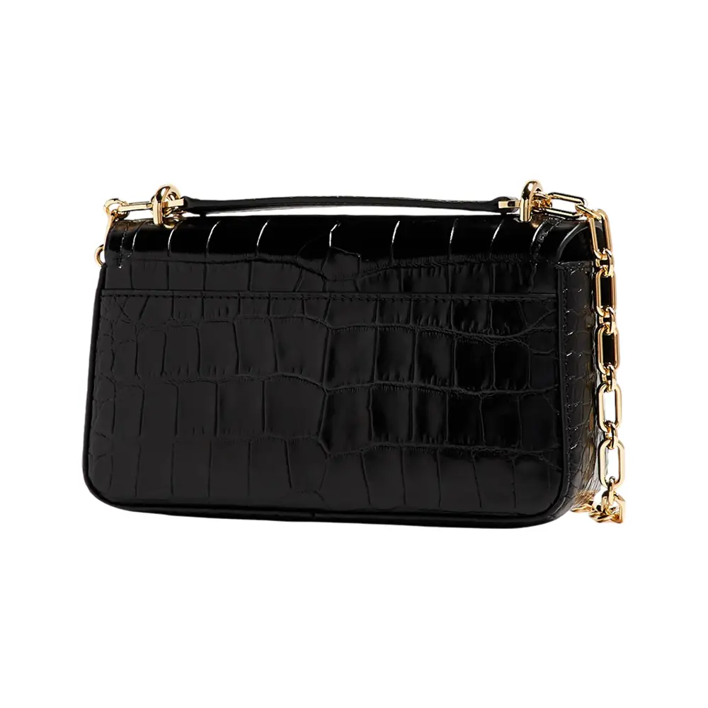 Michael Kors Tribeca Small Crocodile Embossed Leather