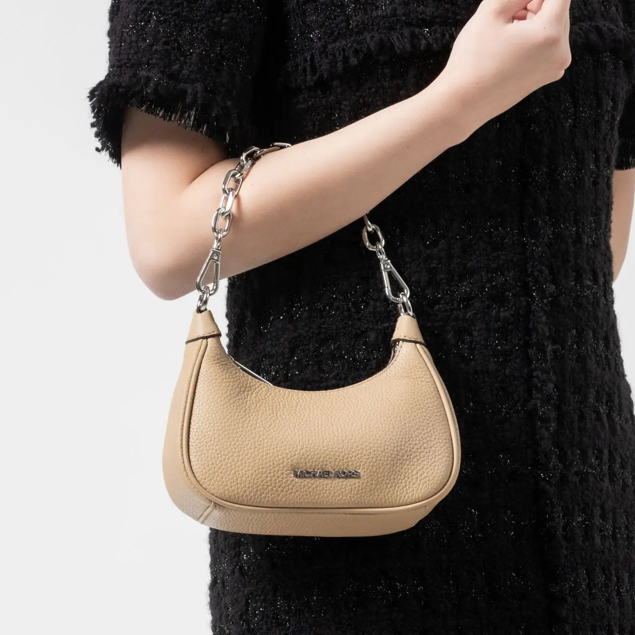 Michael Kors Fur on sale Small Suri Crossbody Camel Multi