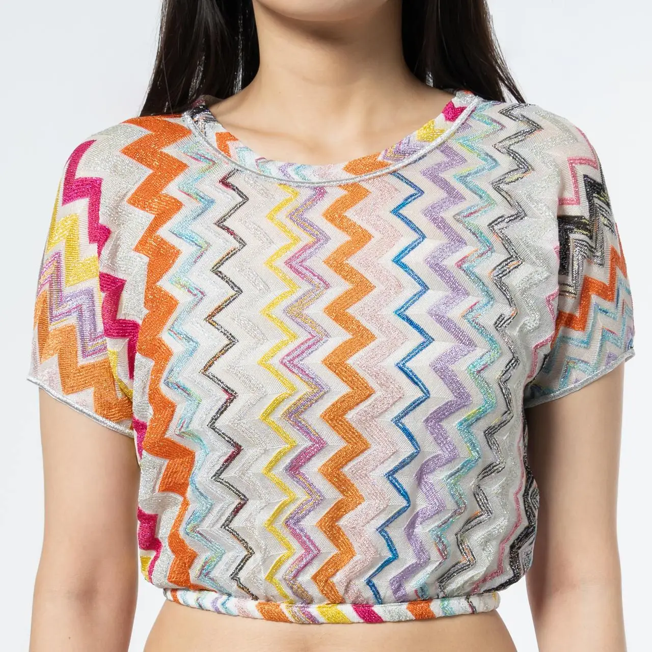Tシャツ・カットソー MISSONI Multicolor viscose blend top with sequins Missoni Multicolor viscose blend top with sequins