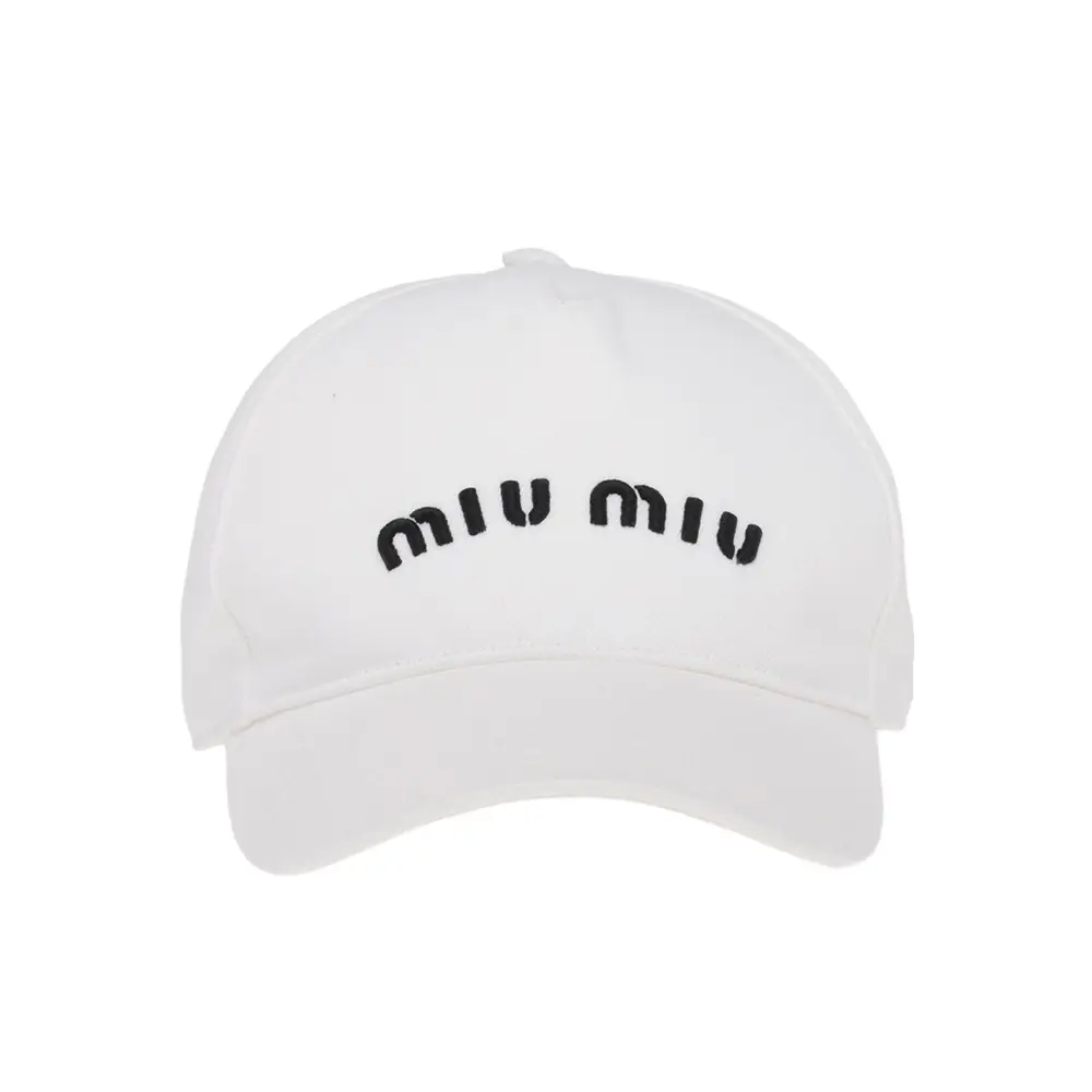 【MIU MIU】BASEBALL CAP Miu Miu Baseball Cap Cap Hat Logo Cap Baseball Hat Cap New M