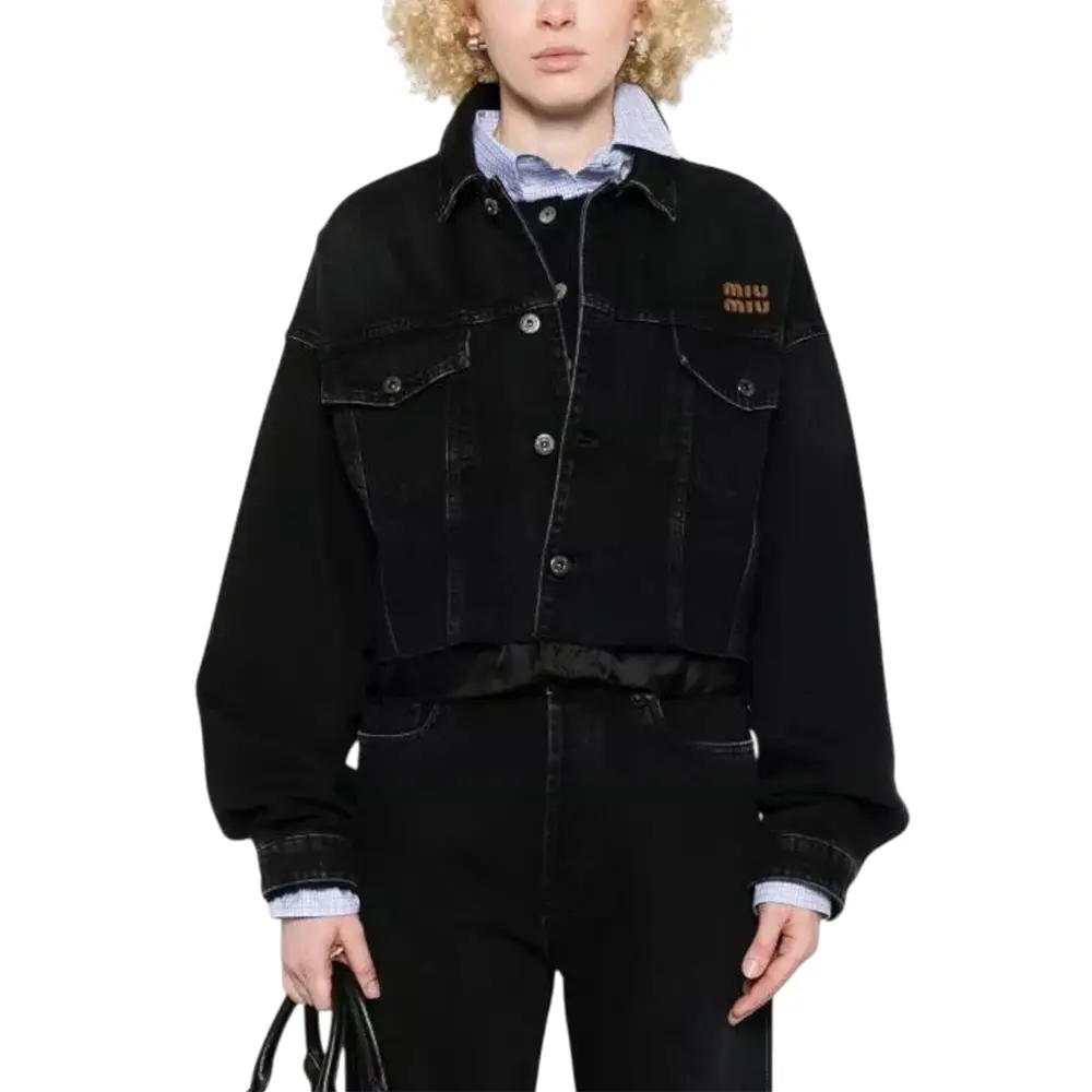 ジャケット・アウター SS1999 miumiu denim tape tracker jacket Miu Miu Blue Cropped Denim Jacket | Harrods UK SS1999 miumiu denim