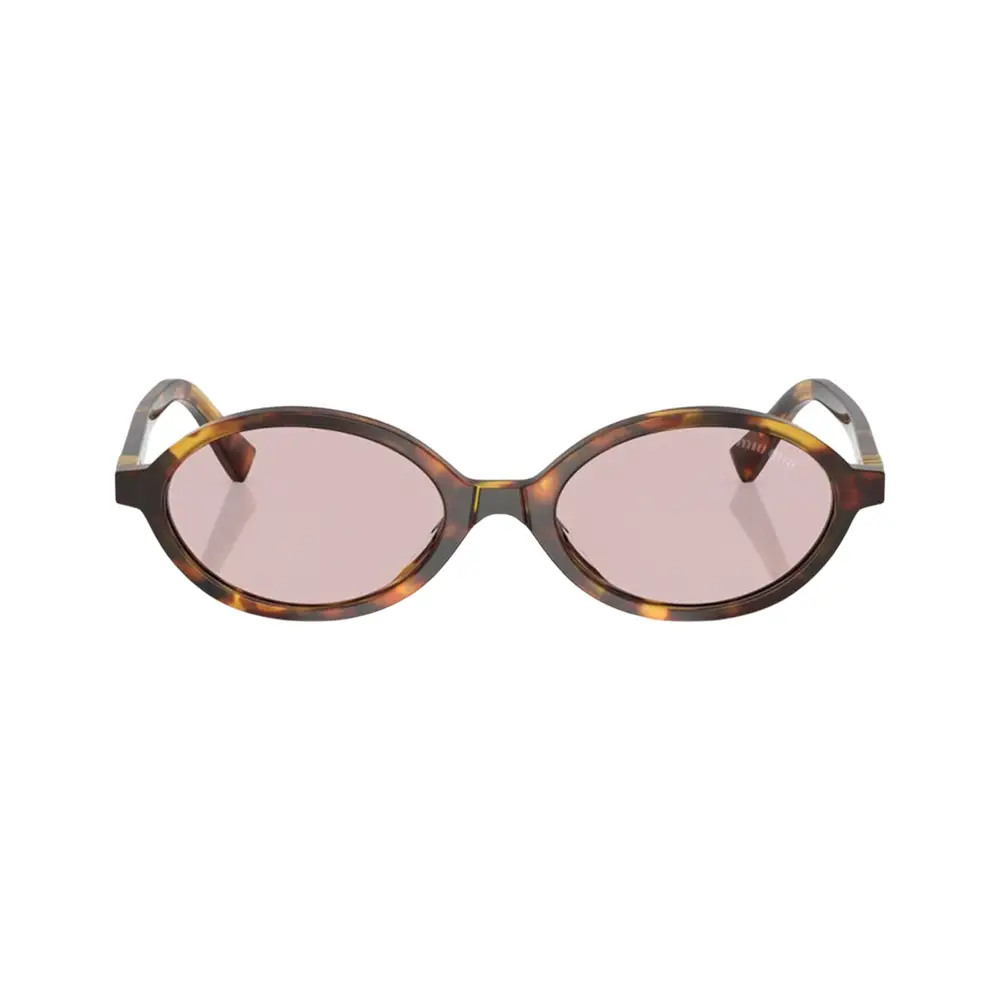 新品 miu miu HONEY HAVANA サングラス キャットアイ Miu Miu Honey Havana Oval Frame Sunglasses with Pink Lens – voilà.id
