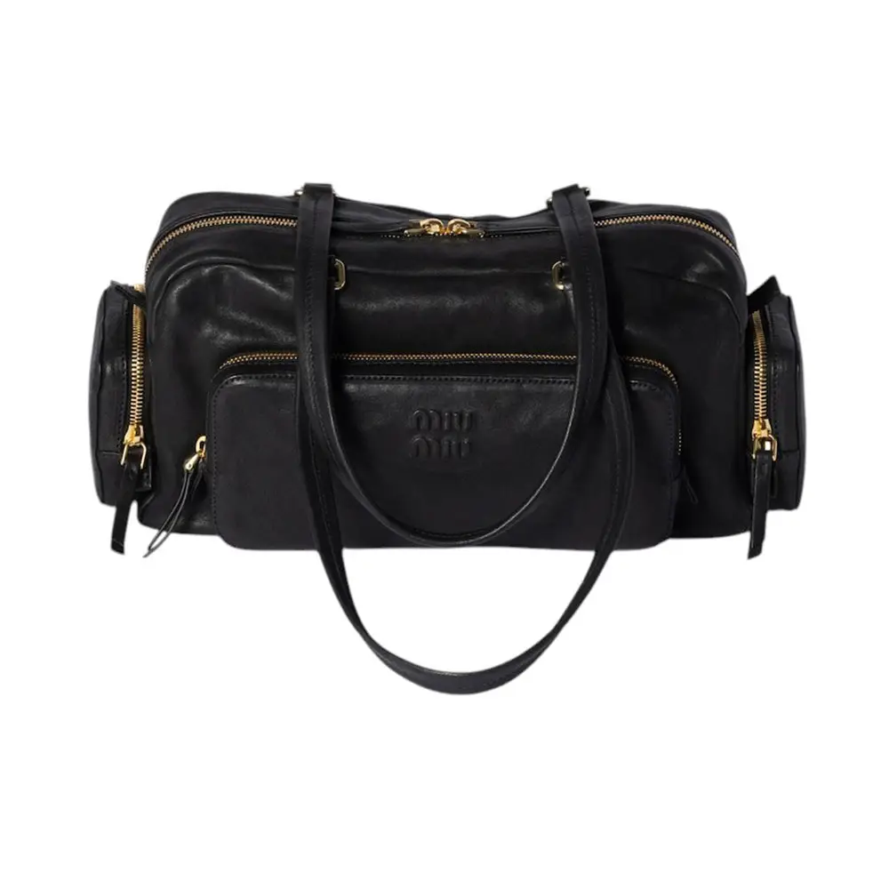 Miu Miu Leather Keychain in Metallic | Lyst 04ss miumiu Python