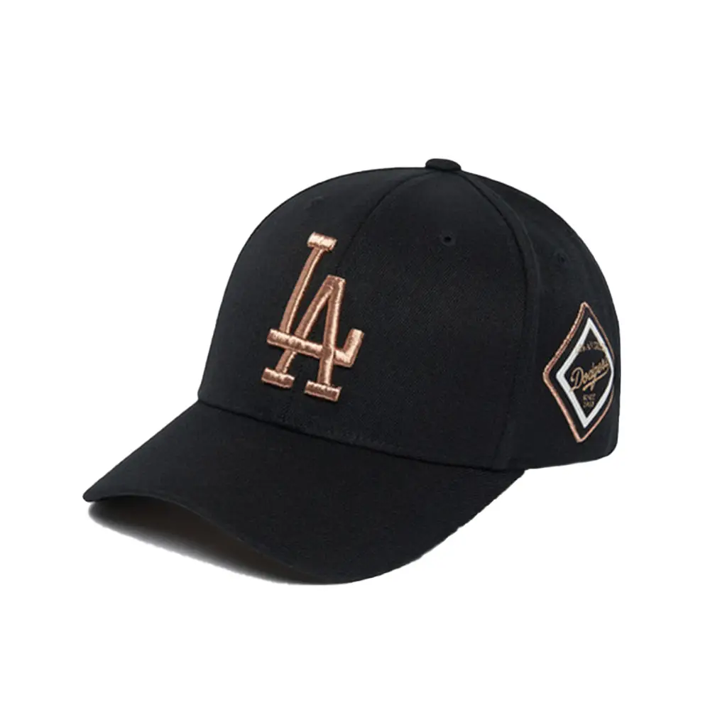 MLB LA Dodgers Stamp Ball Cap Black/White – voilà.id