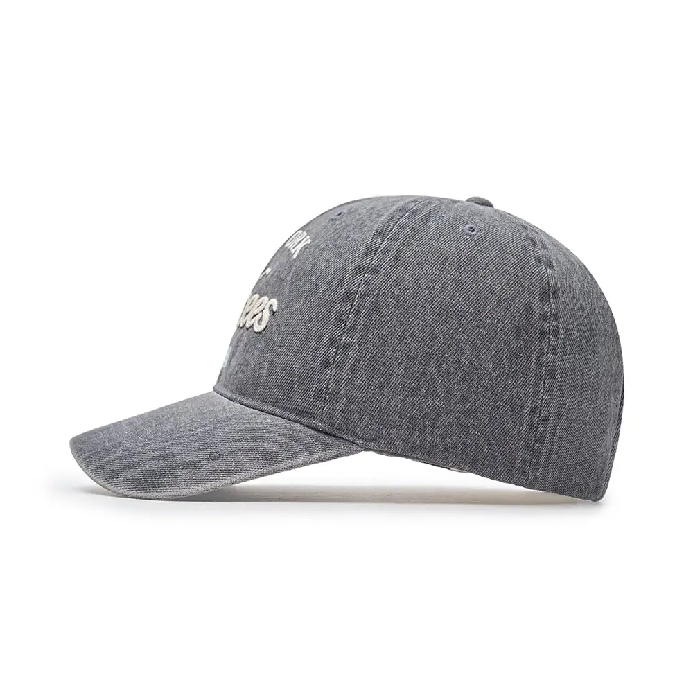★MLB Korea★ Color Denim Unstructured Ball Cap NY Gray 3ACP Varsity Lettering Color Denim Unstructured Ball Cap NEW YORK