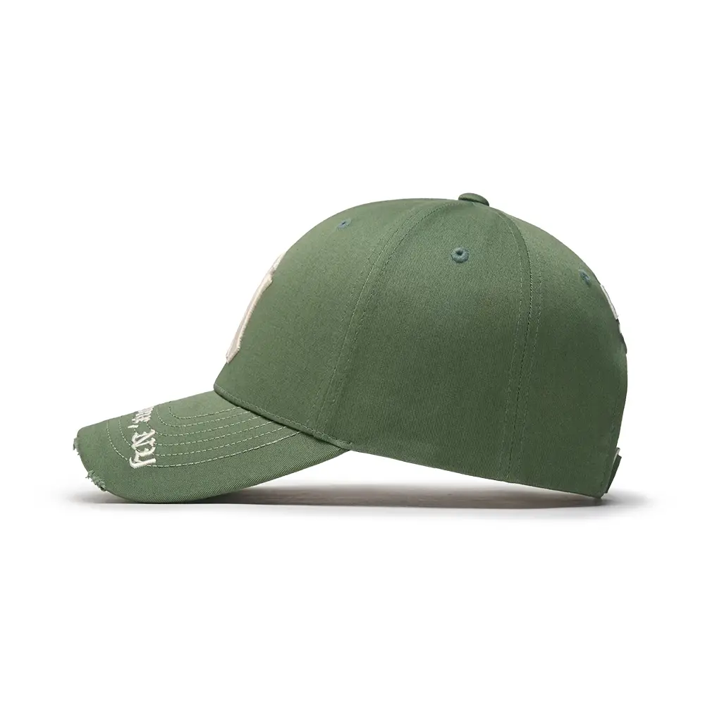 【HDEX】24FW Bold Lettering Ball Cap (Ash Khaki) MLB NY Yankees Gothic Structured Ball Cap Khaki – voilà.id