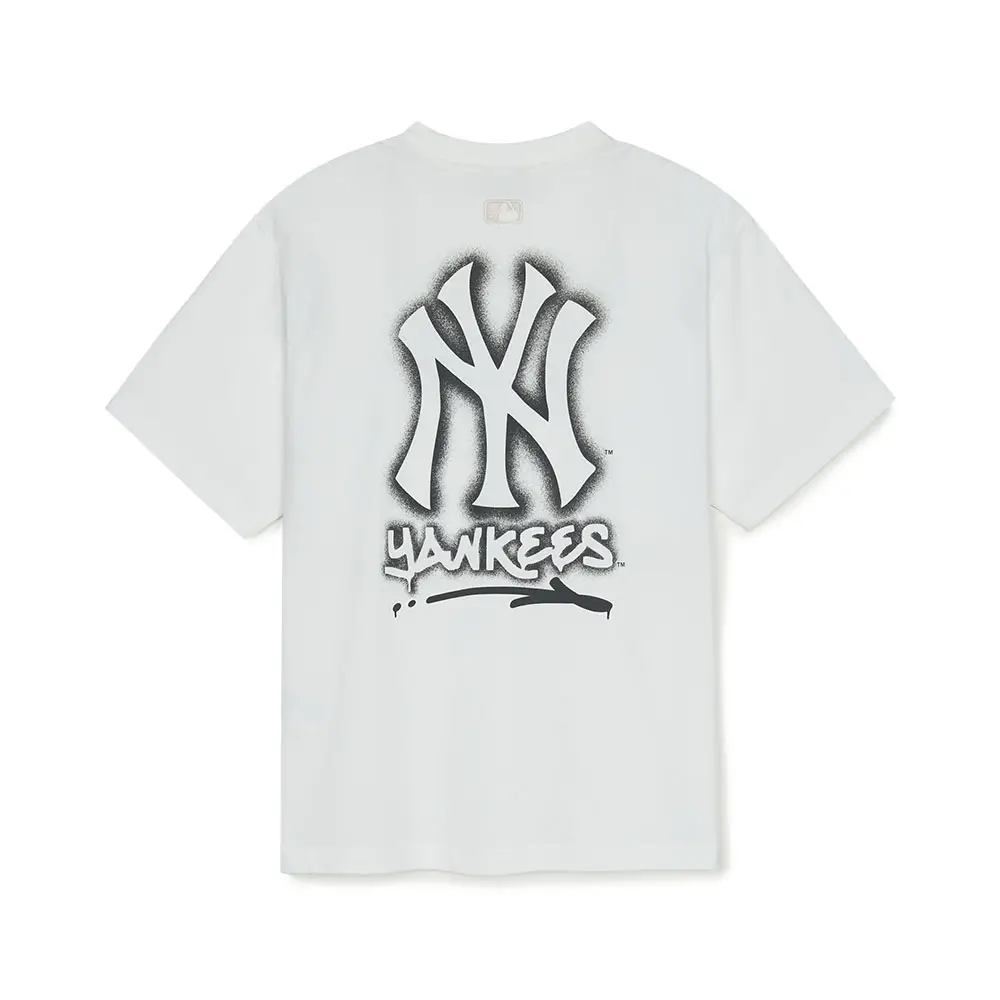 MLB NY Yankees Basic Street Logo Oversized T-Shirt White – voilà.id