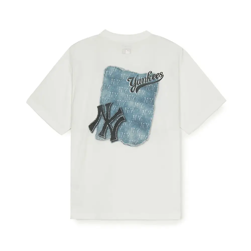 [MLB] Denim Like Monotive Overfit T-Shirt ★すぐ品切れ★ Denim-Like Monotive Oversized-Fit T-Shirt New York Yankees