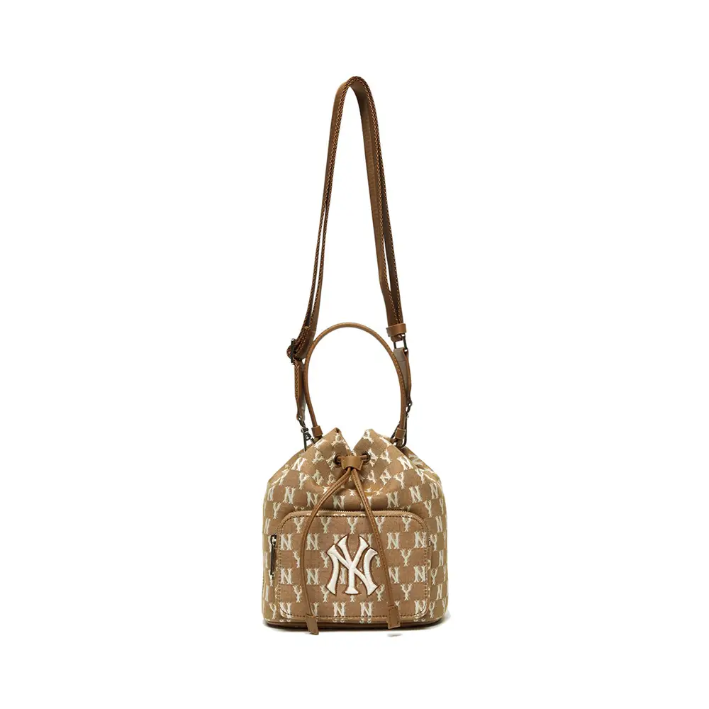 ☆MLB Korea☆ Big Classic Monogram Jacquard New Bucket Bag N MLB NY Yankees Big Classic Monogram Jacquard Bucket Bag