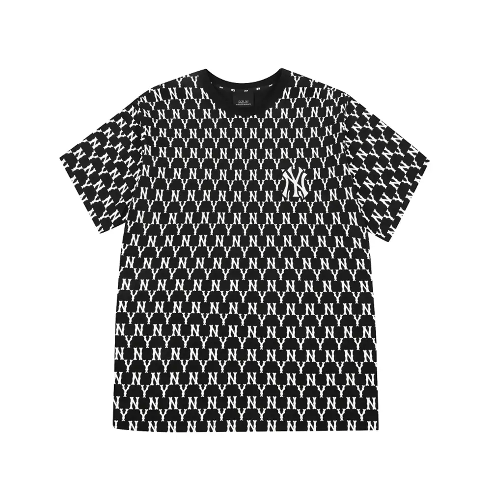 MLB NY Yankees Monogram All Over T-Shirt Black – voilà.id