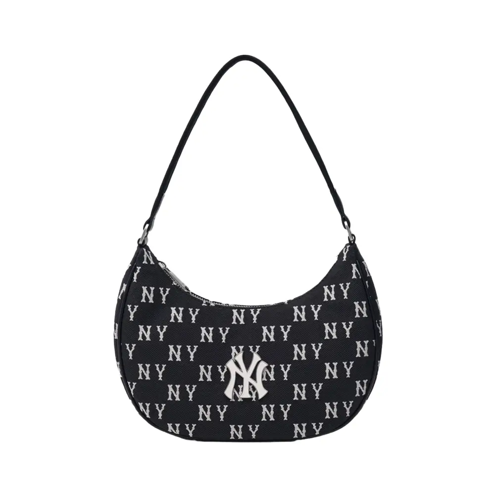 ☆人気☆【MLB】☆Big Classic Monogram JQD Large Hobo Ba.g☆ MLB Big Classic Monogram Jacquard New York Yankees Hobo Bag