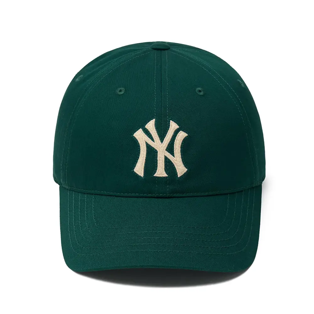 ★人気★【MLB】★Basic medium logo unstructured ball ca.p★ MLB NY Yankees Medium Logo Unstructured Ball Cap Dark Green