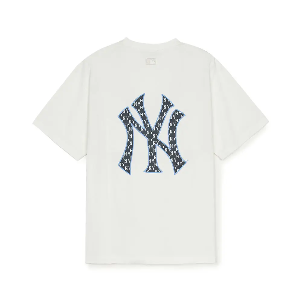 [MLB] Vintage Monogram Big Lux T-shirt ★大人気★ Classic Monogram Big Lux Oversized-Fit T-Shirt New York Yankees