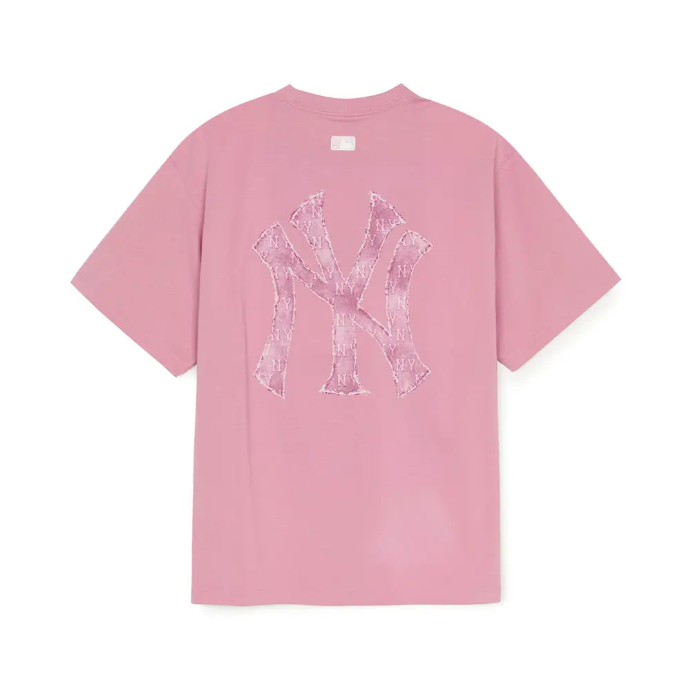 MLB korea■新作*Denim Like Oversize Functional T-shirt Denim-Like Monotive Oversized-Fit T-Shirt New York Yankees