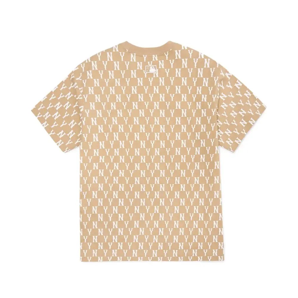 MLB korea■新作*Denim like monogram Oversize T-shirt Denim-Like Monogram Big Lux Oversized-Fit T-Shirt New York