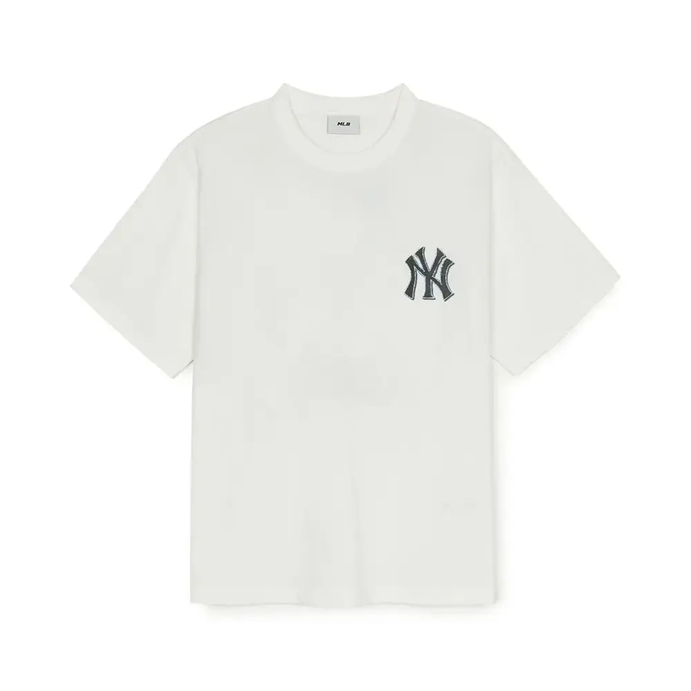 [MLB] Vintage Monogram Big Lux T-shirt ★大人気★ Classic Monogram Big Lux Oversized-Fit T-Shirt New York Yankees