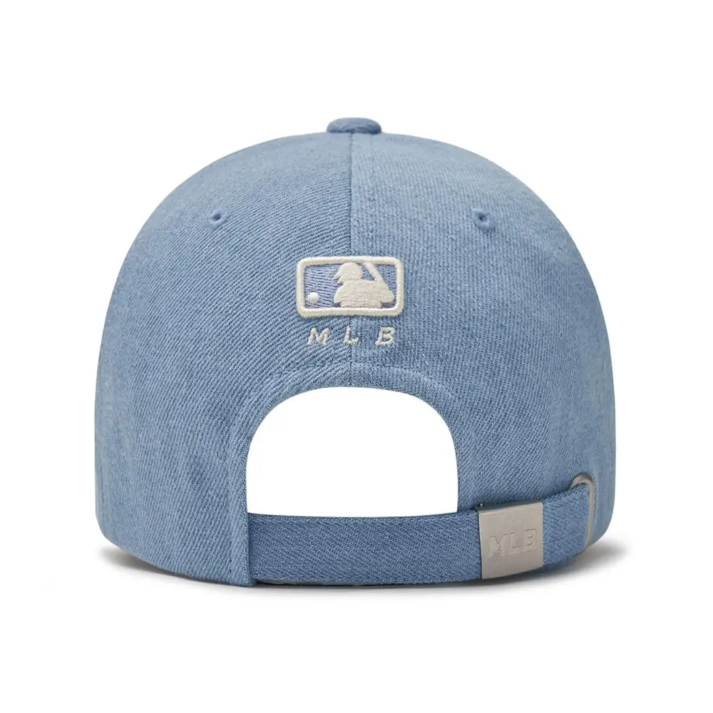 ★MLB Korea★ Color Denim Unstructured Ball Cap NY Gray 3ACP VARSITY LETTERING COLOR DENIM UNSTRUCTURED BALL CAP NEW YORK