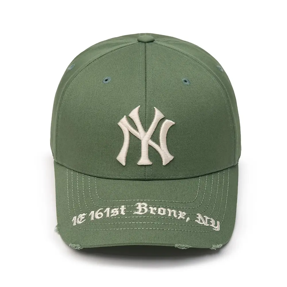 【HDEX】24FW Bold Lettering Ball Cap (Ash Khaki) Big Size Khaki Adjustable Cap
