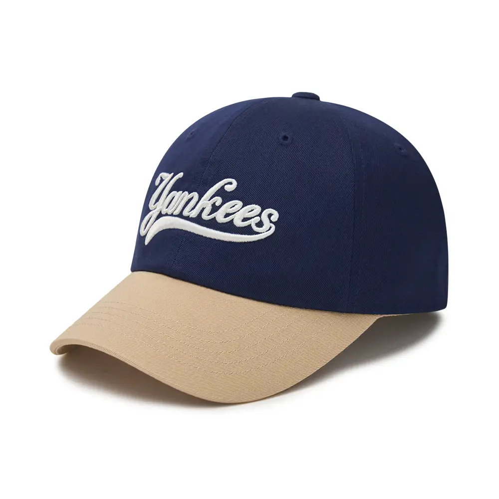 MLB NY Yankees Varsity Cursive Unstructured Ball Cap Navy