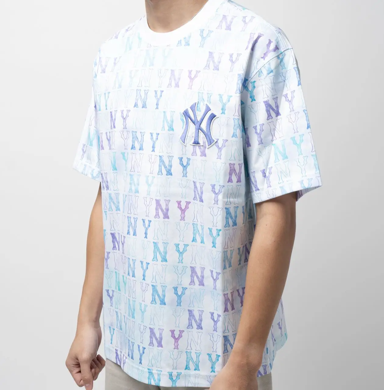 MLB NY Yankees Water Monogram All Over T-Shirt White – voilà.id