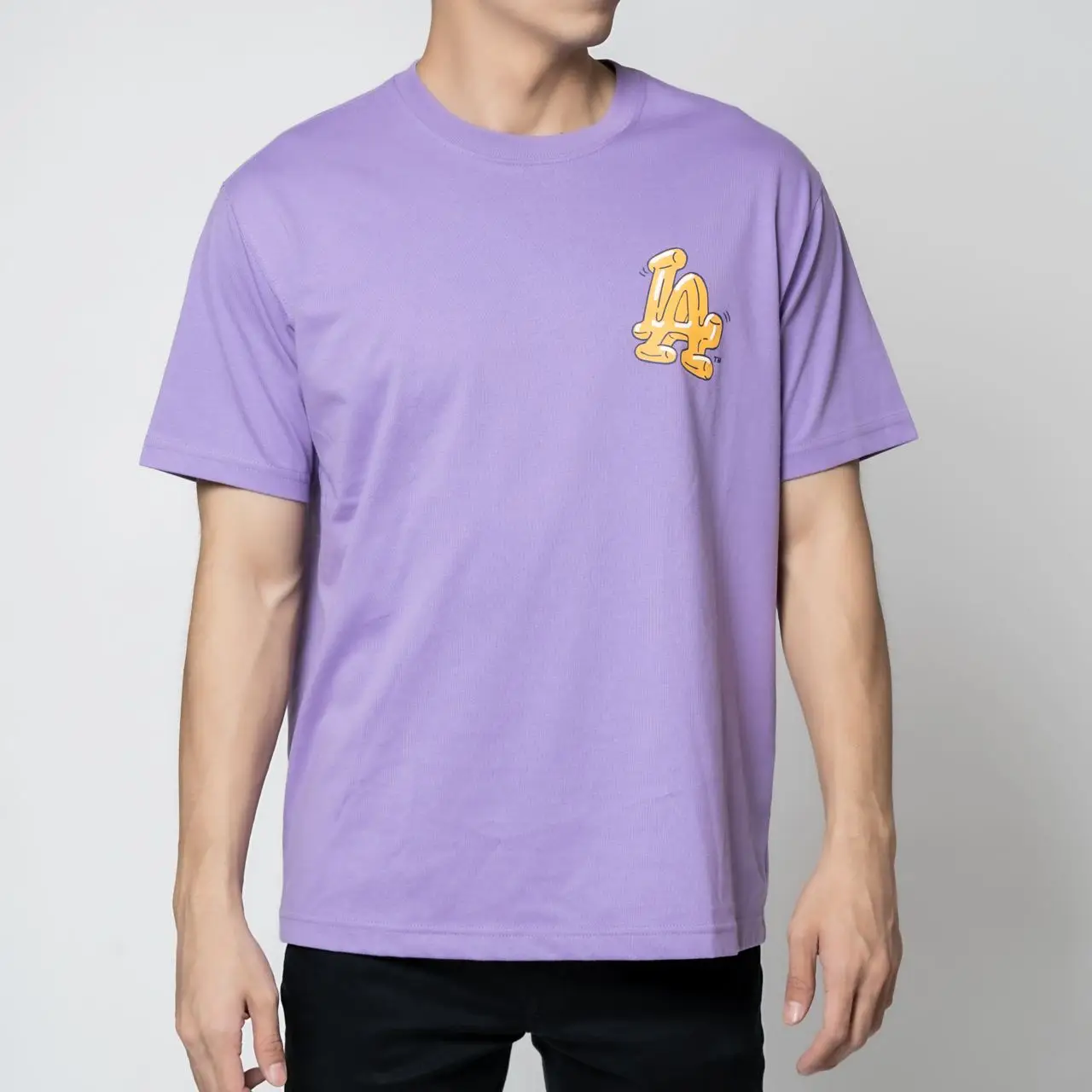 [MLB] Life Style Graphic Overfit T-Shirt ★すぐ品切れ★ Gymshark Lifting Club Graphic Oversized T-Shirt - Light Grey
