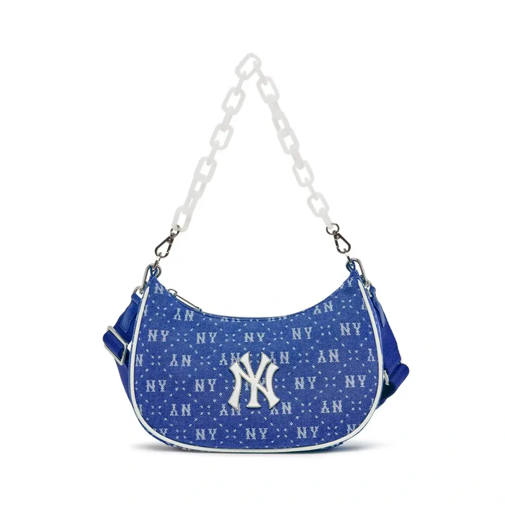 MLB NY Yankees Diamond Monogram Denimlike Jacquard Strap