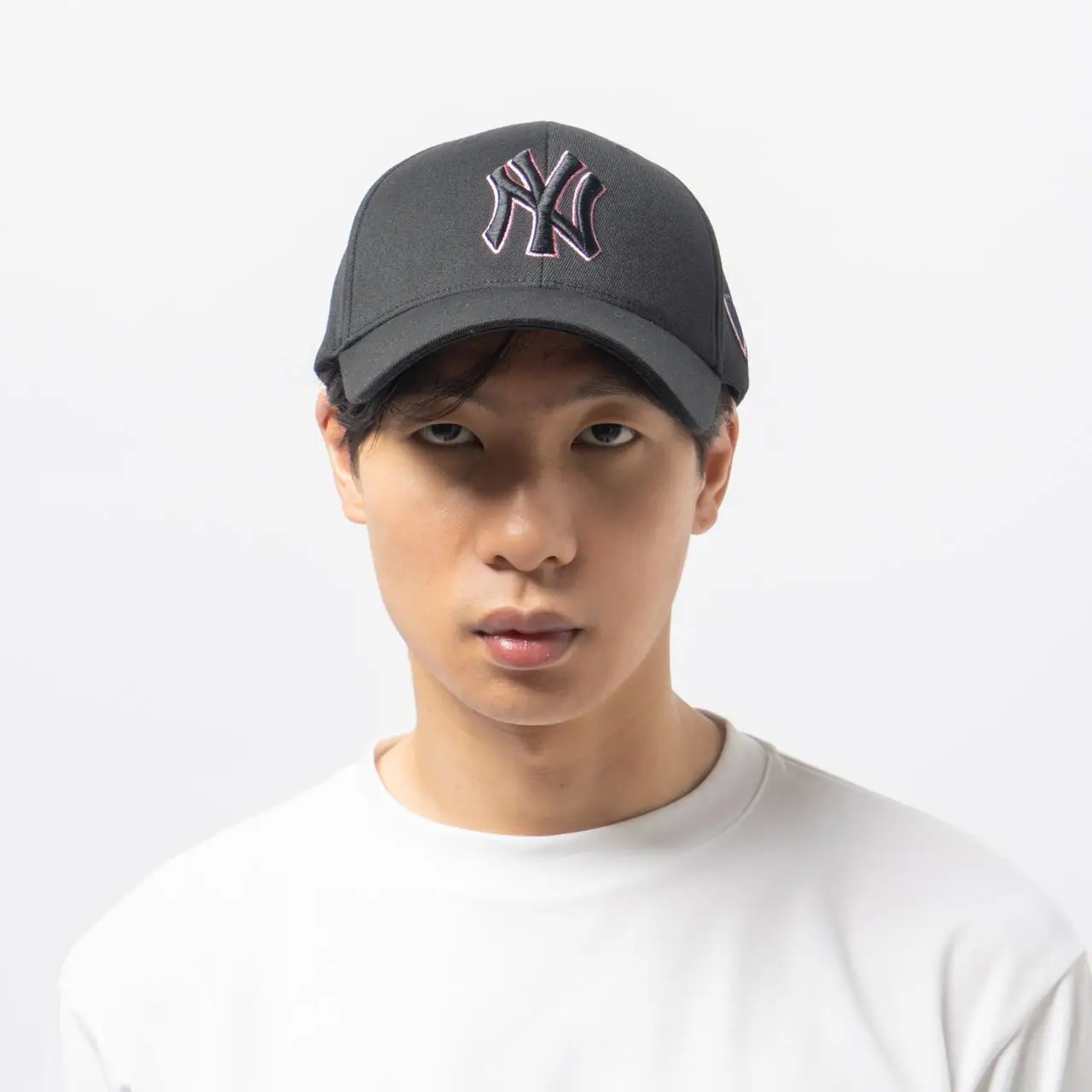 【MLB韓国限定】ダイヤロゴcap＊ブラックピンク 59FIFTY Black Pink ロサンゼルス・ドジャース ブラック ピンク