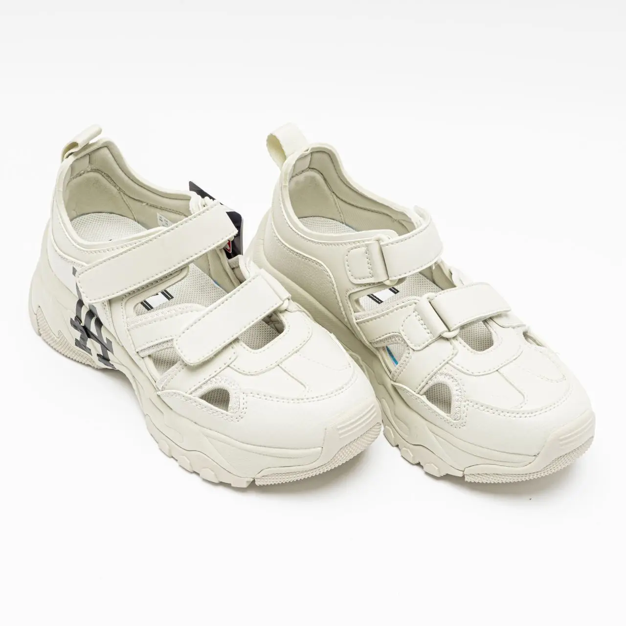 ◆ MLB ◆ Big Ball Chunky Mask LA Dodgers 3ASDCH143-07CRS MLB LA Dodgers Bigball Chunky Mask Sneakers Cream White