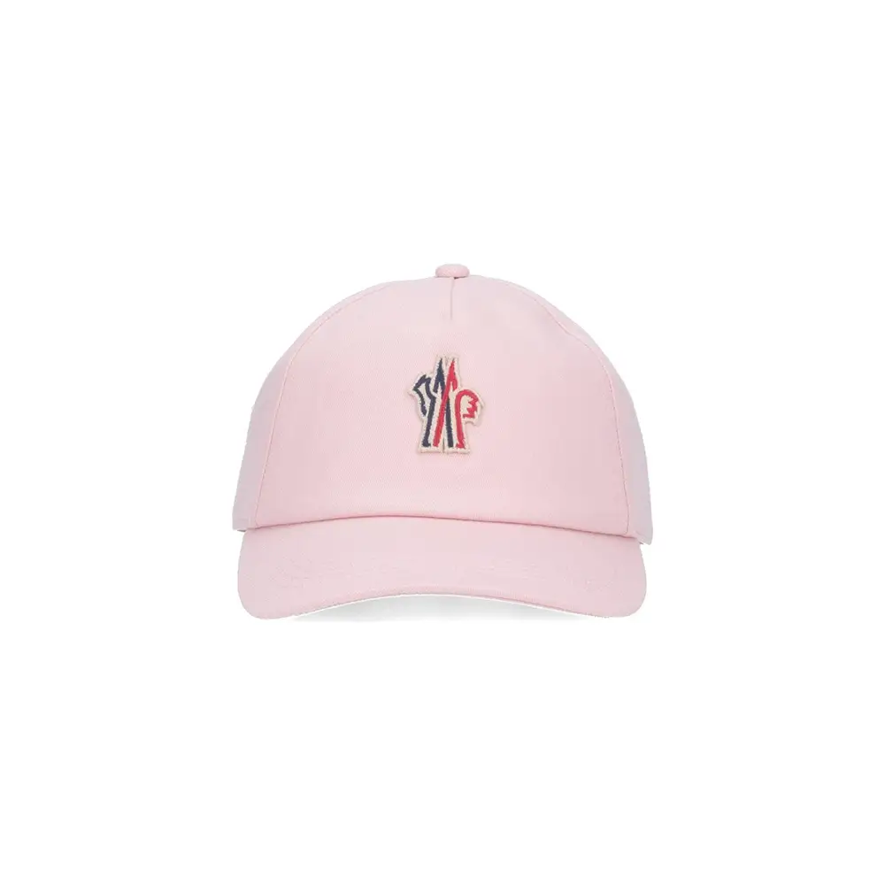 Moncler Grenoble Logo Baseball Cap Pastel Pink – voilà.id