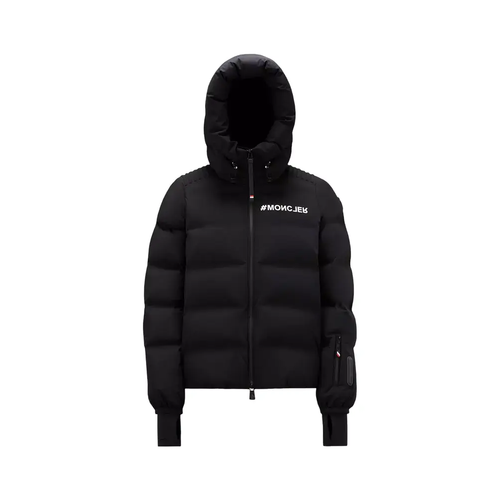 Moncler Suisses Short Down Jacket White Woman – voilà.id
