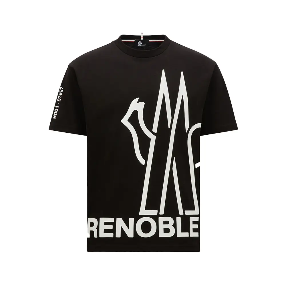 高品質の【Moncler Grenoble】エンボス ロゴ 長袖Tシャツ 24SS shirt with logo Moncler Grenoble - clothing footwear