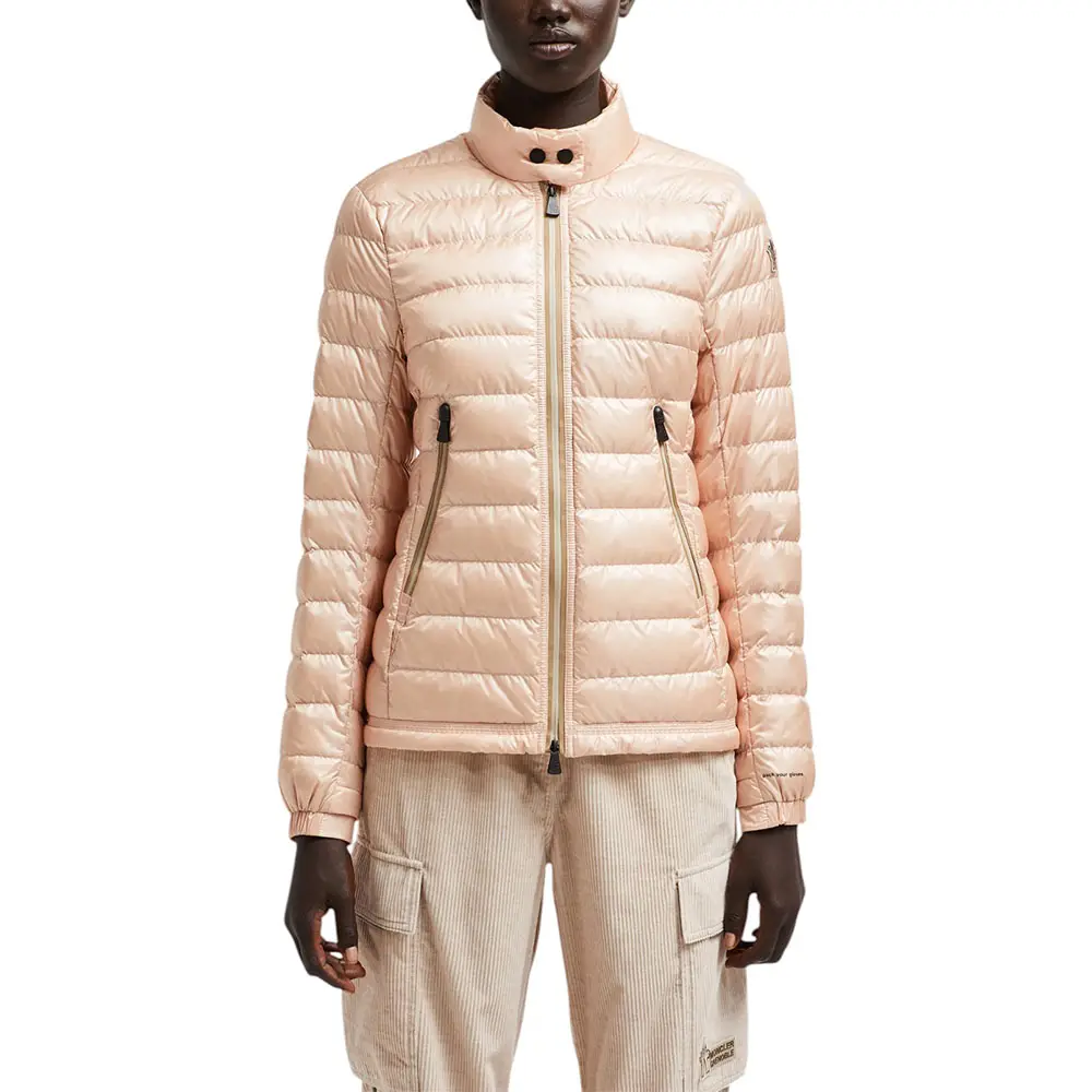 Moncler Walibi Short Down Jacket Light Pink – voilà.id