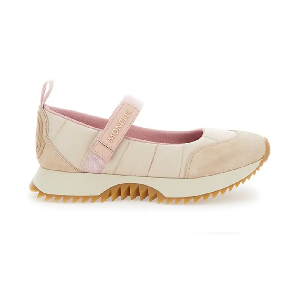 サンダル・ミュール MONCLER Mon pocket padded leather and nylon mule Rosa Moncler Pocket Padded Mule - Rose - 50% Off | Editorialist