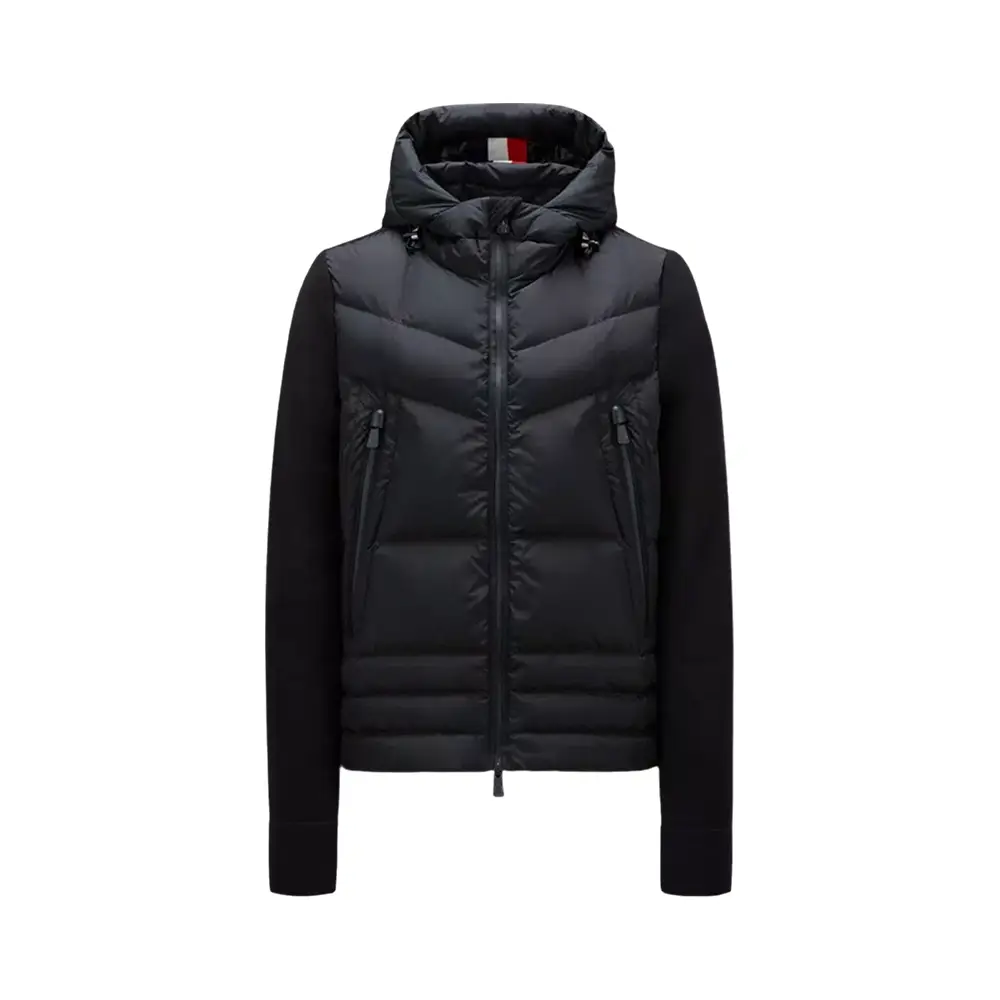 関税込 MONCLER PADDED FLEECE HOODIE Moncler Fleece Hoodie - Black - Men | 8G0000189AK8999