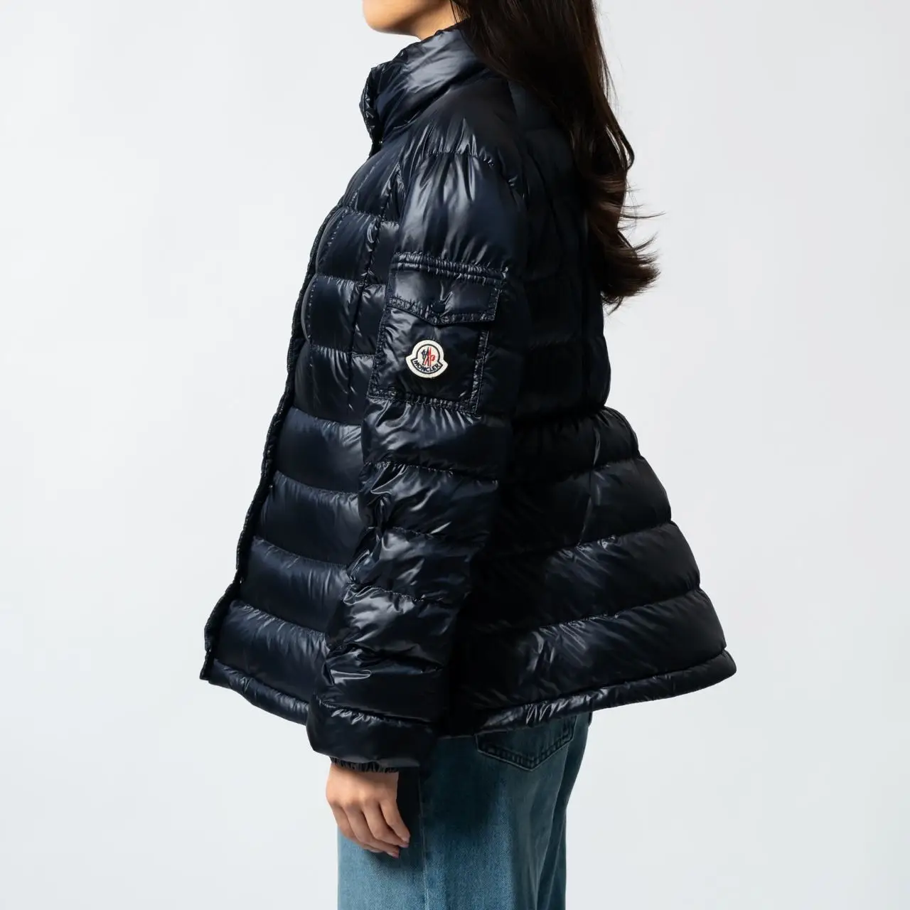 MONCLER Aminia ダウンジャケット Moncler - Aminia down jacket with button closure Light Blue