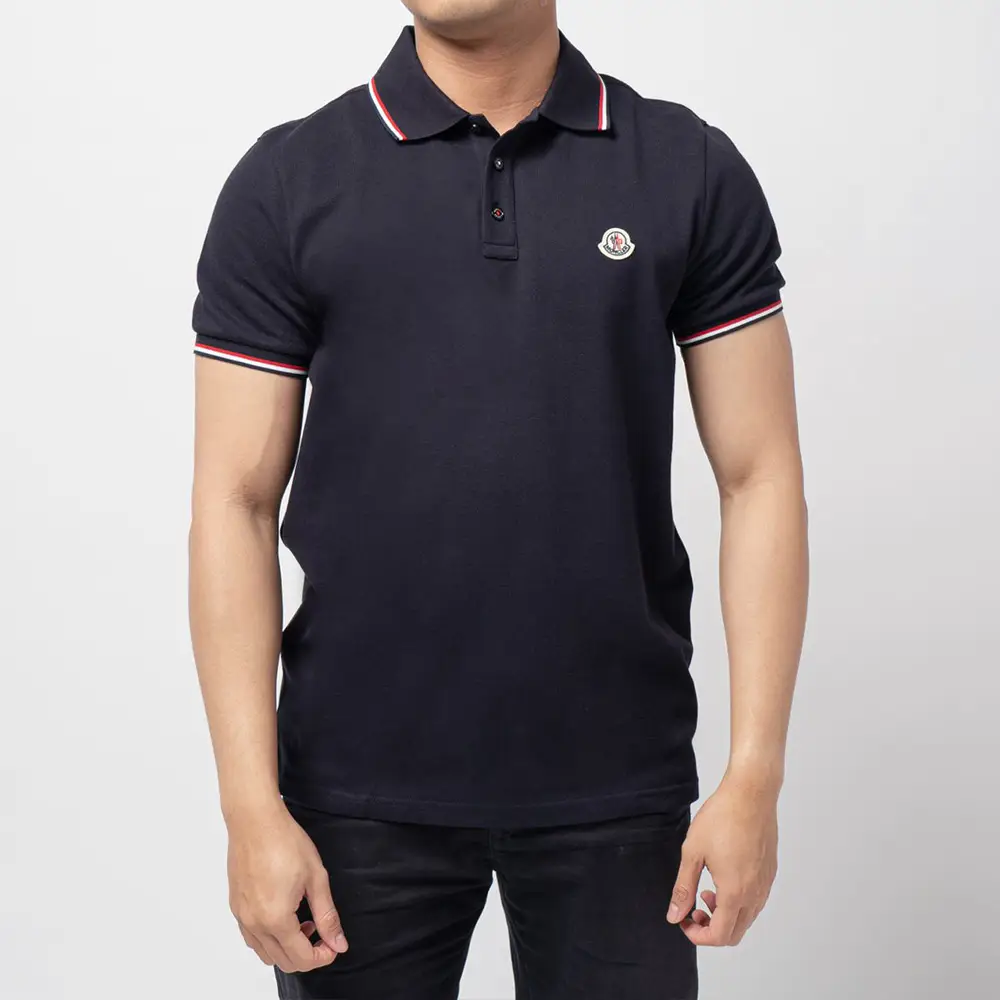 Navy moncler polo deals