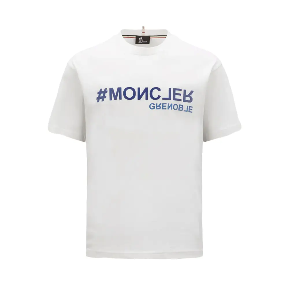 Moncler Grenoble Logo Print T-Shirt Black Green – voilà.id
