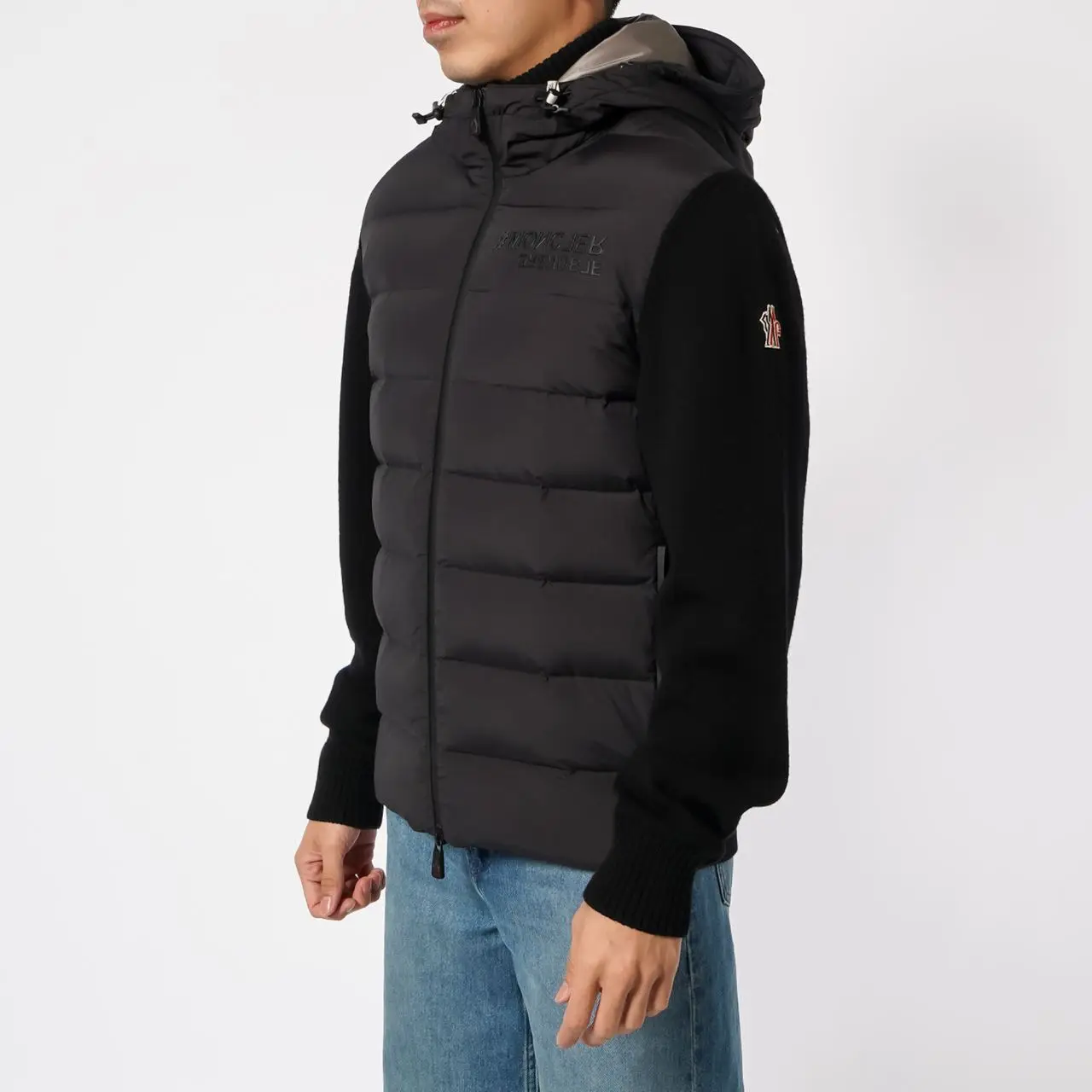 Moncler Grenoble Padded Zip Up Hoodie Black – voilà.id