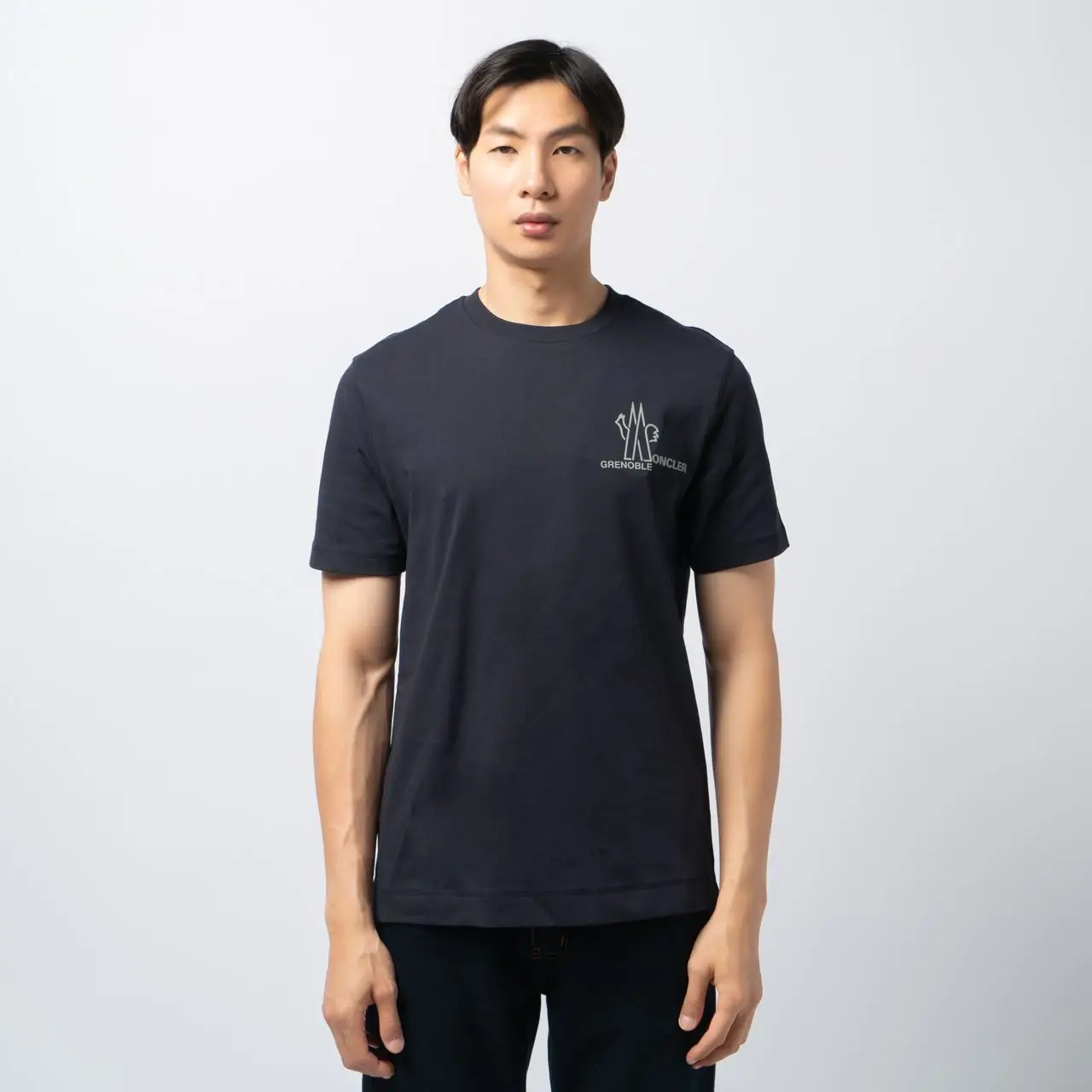 Moncler M Grenoble Logo T-Shirt Dark Blue – voilà.id