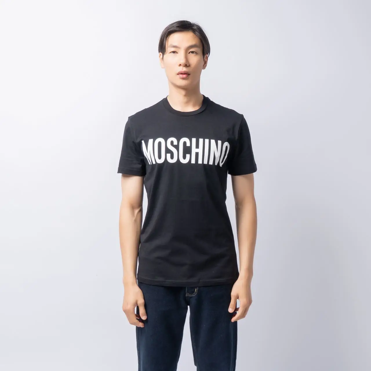 Moschino Logo Print T-Shirt Black – voilà.id