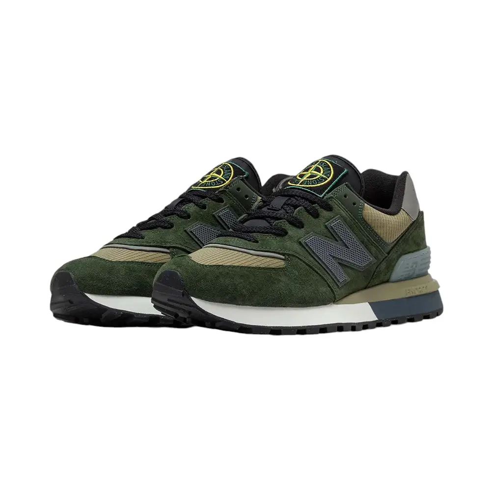 New balance 574 dark green best sale